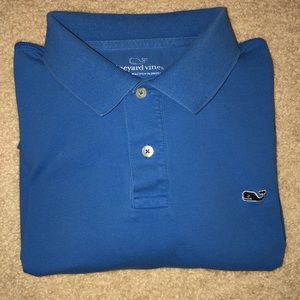 Vineyard Vine Blue Short Sleeve Polo